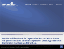 Tablet Screenshot of neumueller-gmbh.de